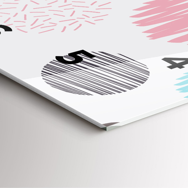 Reloj de pared cuadrado Patrón geométrico