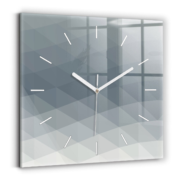 Reloj cuadrado Abstracción de olas