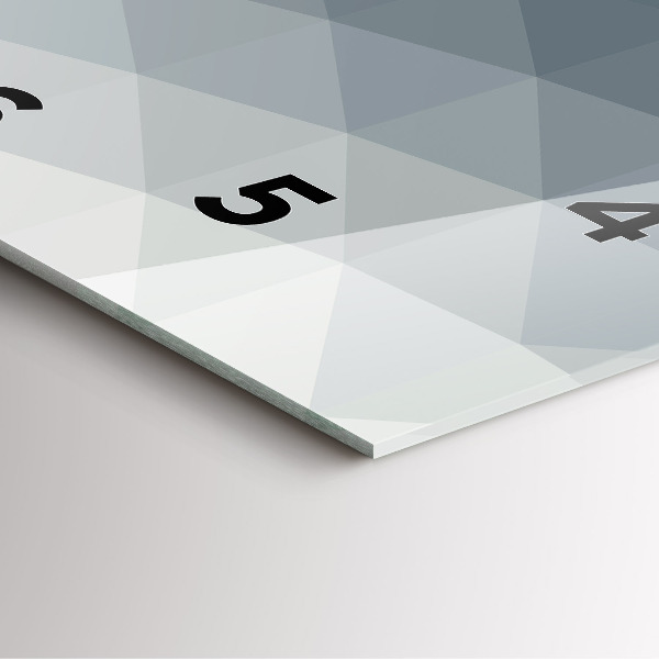 Reloj cuadrado Abstracción de olas