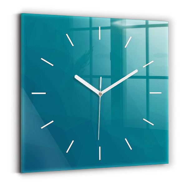 Reloj de pared cuadrado Abstracción marina