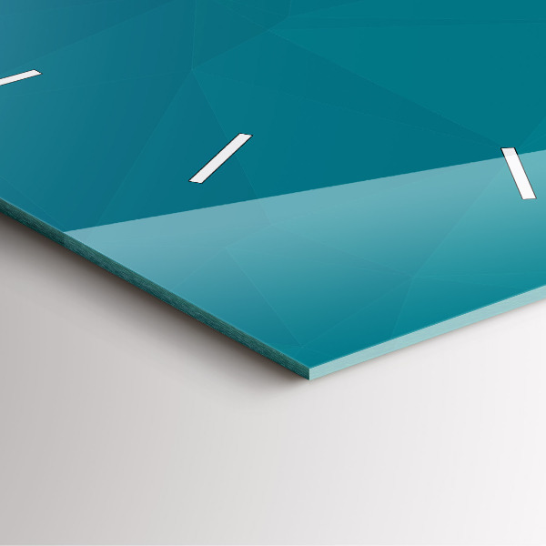 Reloj de pared cuadrado Abstracción marina