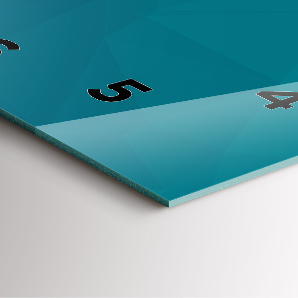 Reloj de pared cuadrado Abstracción marina