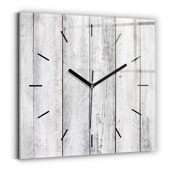 Reloj de pared cuadrado Tablas pintadas