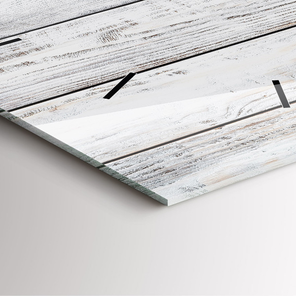 Reloj de pared cuadrado Tablas pintadas