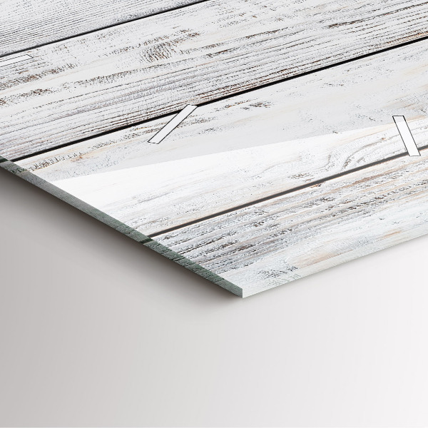 Reloj de pared cuadrado Tablas pintadas