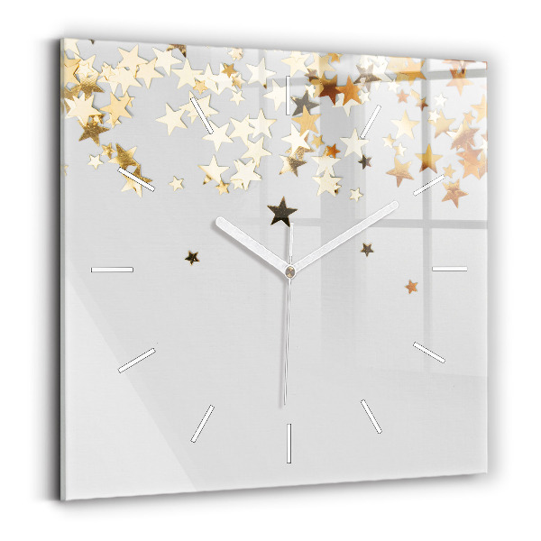 Reloj de pared cuadrado Estrellas