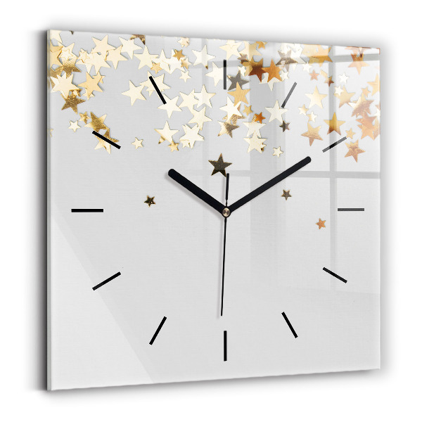 Reloj de pared cuadrado Estrellas