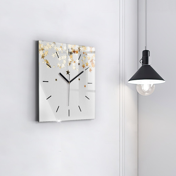 Reloj de pared cuadrado Estrellas
