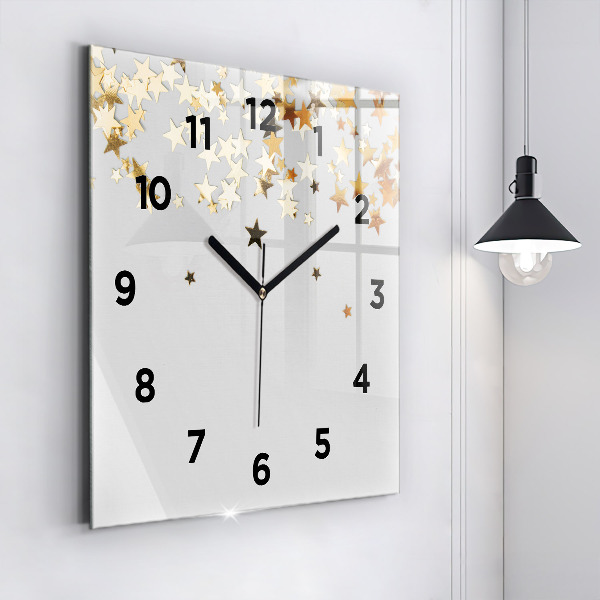 Reloj de pared cuadrado Estrellas