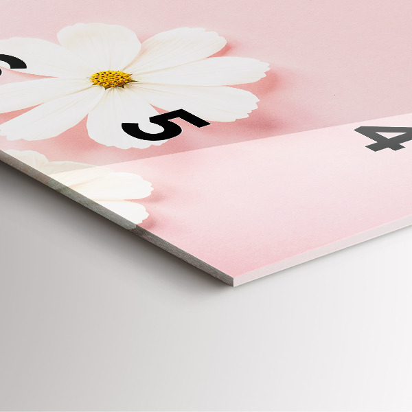 Reloj cuadrado Flores de margarita