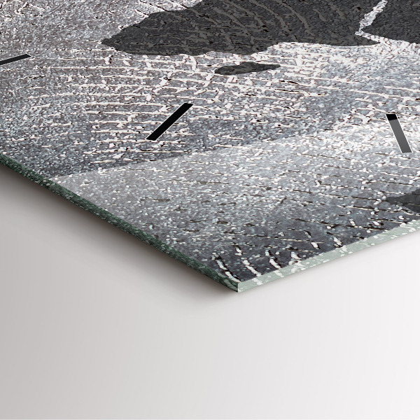 Reloj cuadrado Mapamundi de hormigón