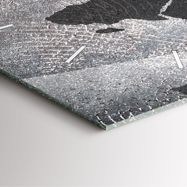 Reloj cuadrado Mapamundi de hormigón