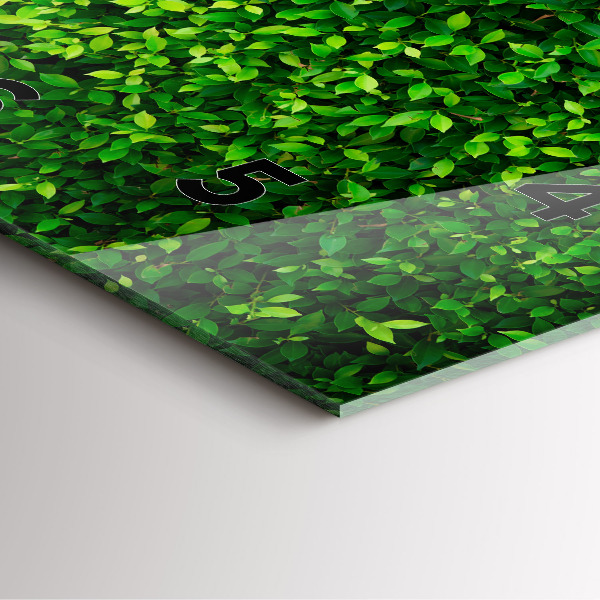 Reloj de pared cuadrado Hojas de seto