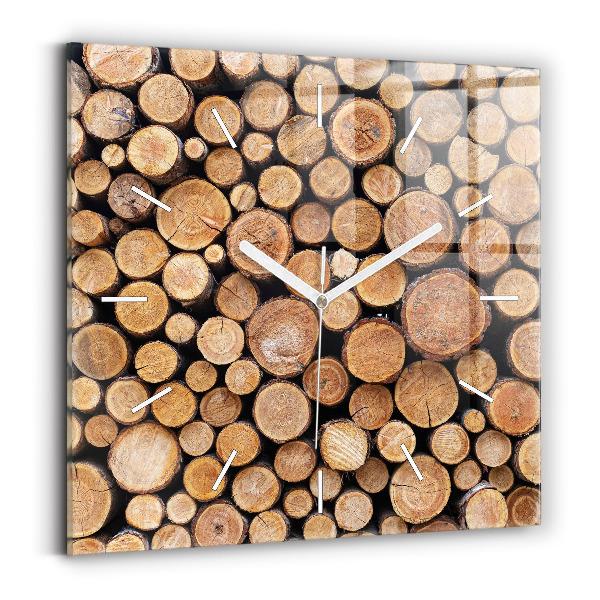 Reloj cuadrado Anillos de árboles