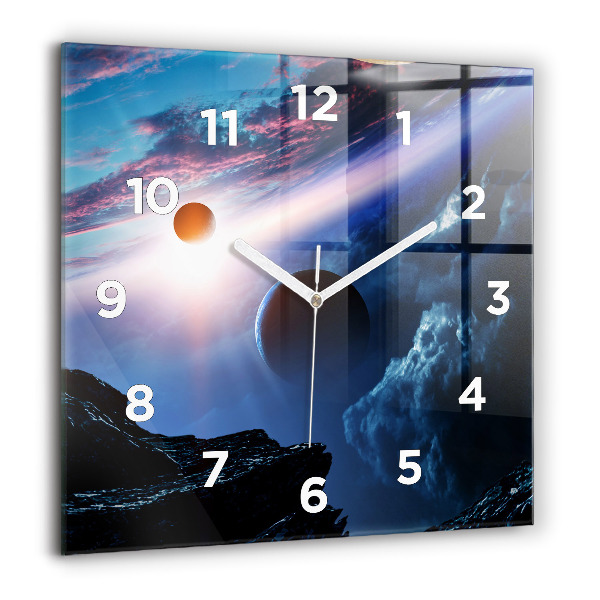 Reloj de pared cuadrado Gran galaxia