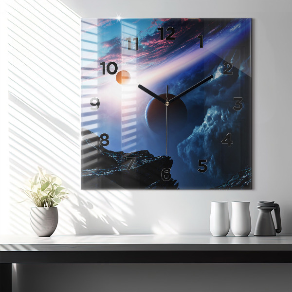 Reloj de pared cuadrado Gran galaxia