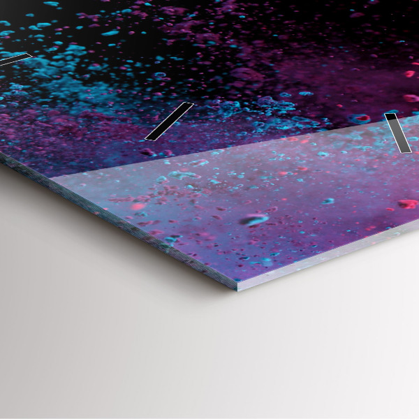 Reloj de pared cuadrado Explosión de colores