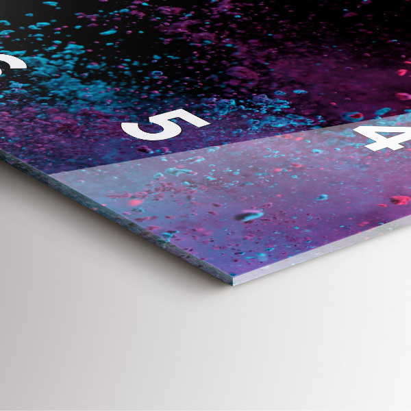 Reloj de pared cuadrado Explosión de colores