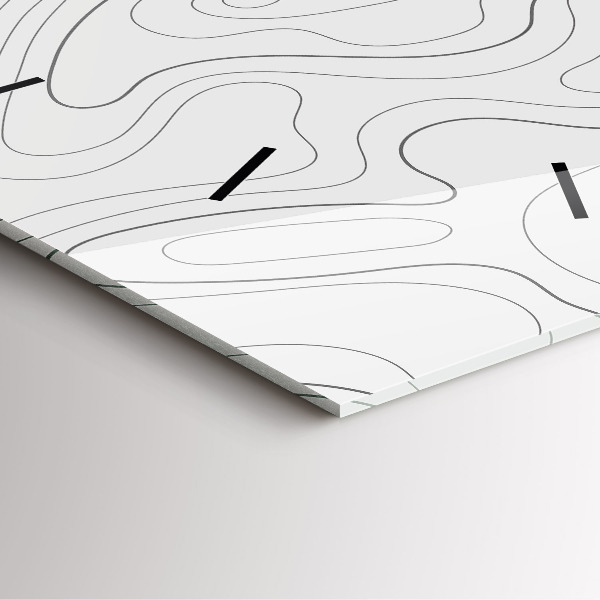 Reloj cuadrado Manchas abstractas