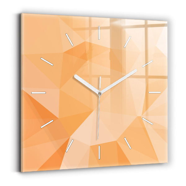 Reloj cuadrado Triángulos abstractos