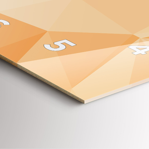 Reloj cuadrado Triángulos abstractos