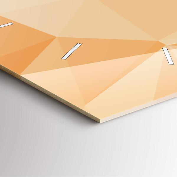 Reloj cuadrado Triángulos abstractos