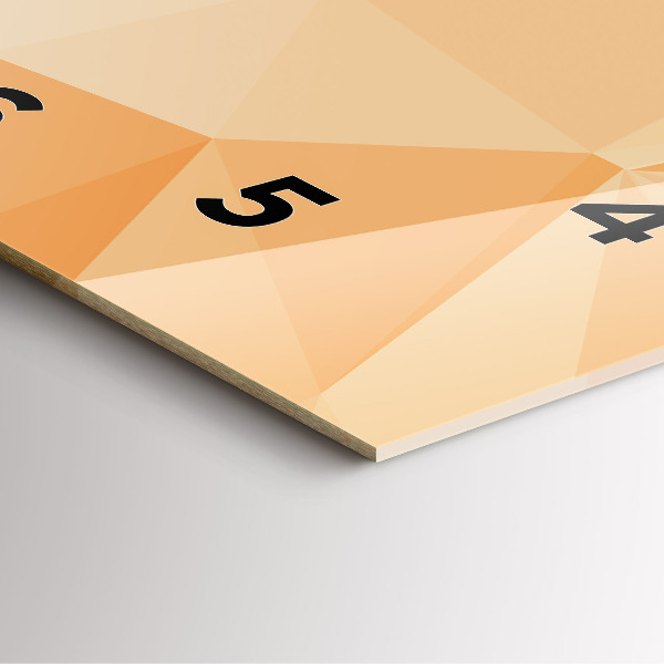 Reloj cuadrado Triángulos abstractos