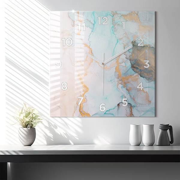 Reloj cuadrado Imagen abstracta