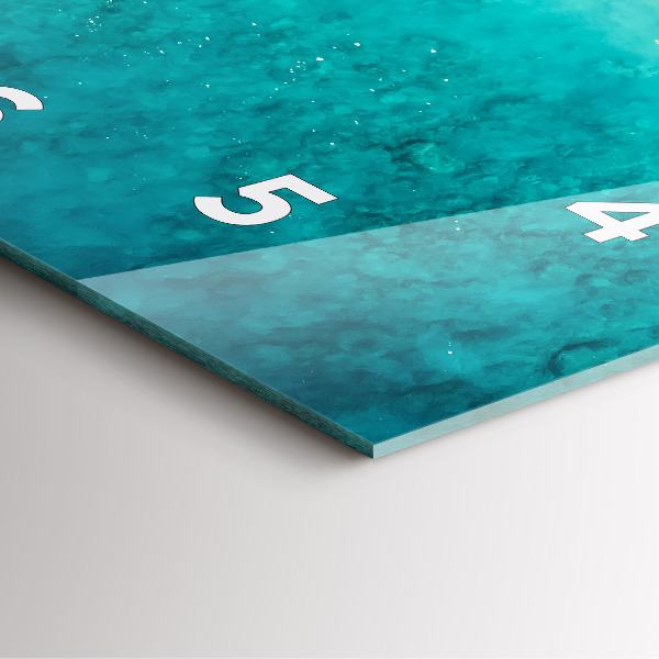 Reloj cuadrado Playa de arena de mar