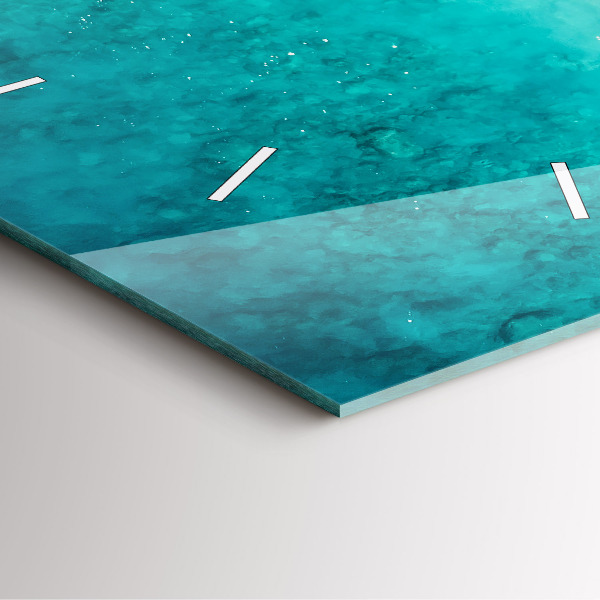 Reloj cuadrado Playa de arena de mar