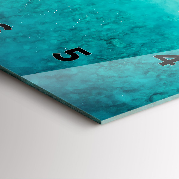 Reloj cuadrado Playa de arena de mar