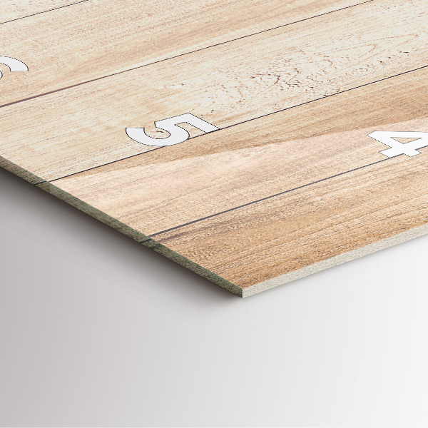 Reloj cuadrado Textura de madera