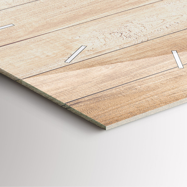 Reloj cuadrado Textura de madera