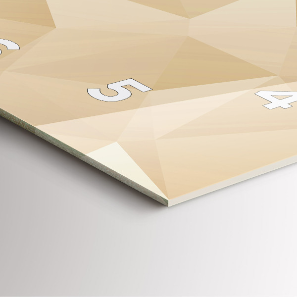 Reloj de pared cuadrado Triángulos abstractos