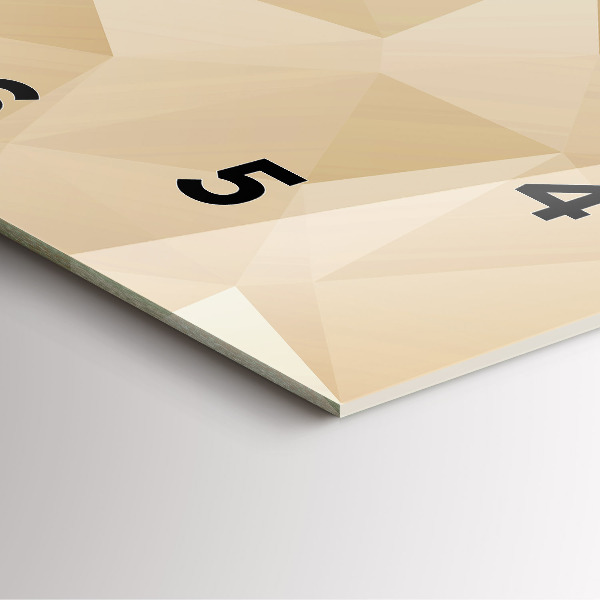 Reloj de pared cuadrado Triángulos abstractos