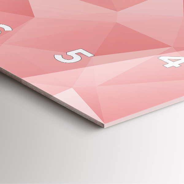 Reloj de pared cuadrado Triángulos abstracto