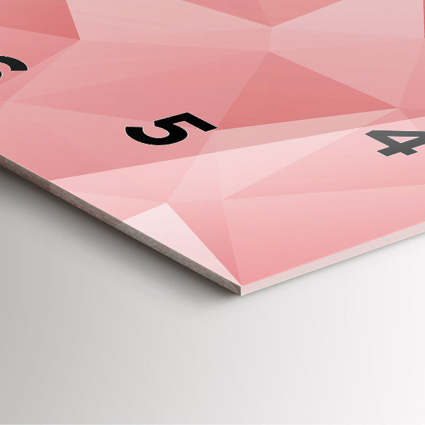 Reloj de pared cuadrado Triángulos abstracto