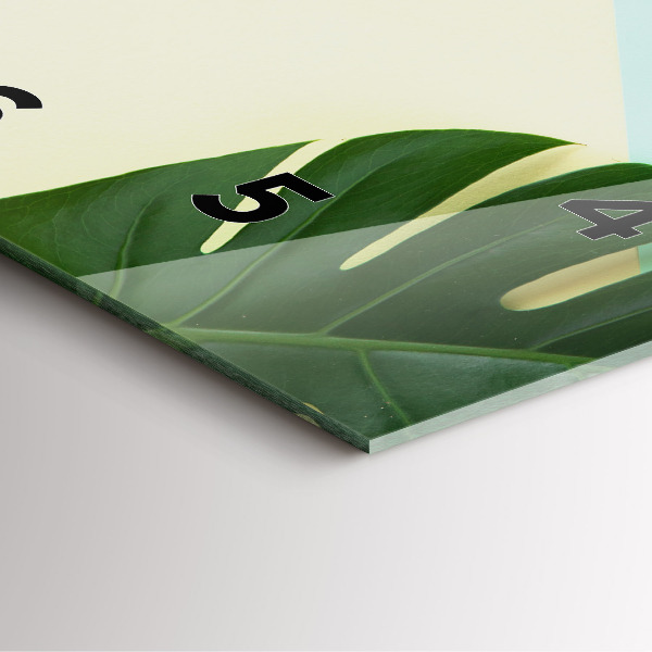 Reloj de pared cuadrado Hojas de Monstera