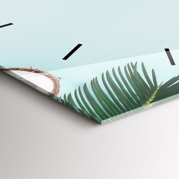 Reloj de pared cuadrado Composición de verano