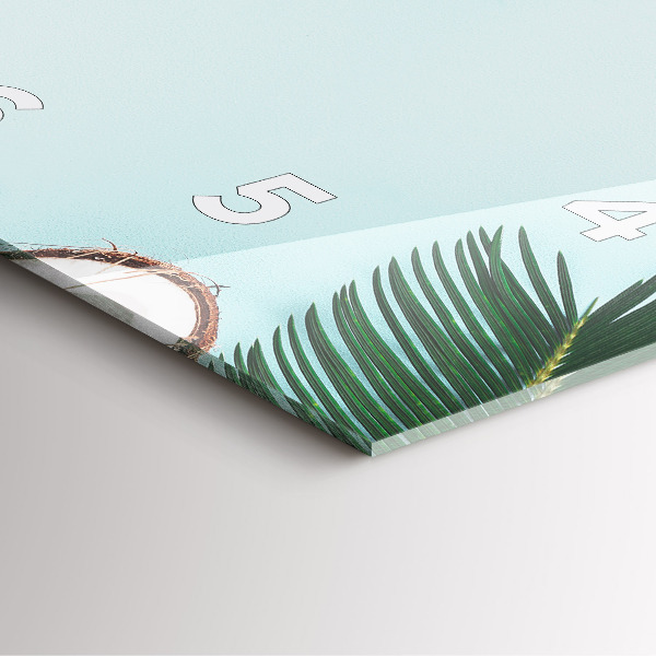 Reloj de pared cuadrado Composición de verano