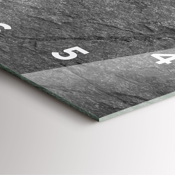 Reloj cuadrado Roca volcánica