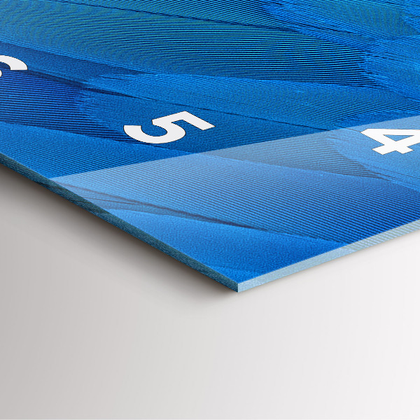 Reloj de pared cuadrado Pluma de ave