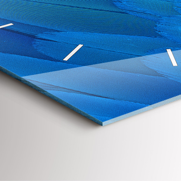 Reloj de pared cuadrado Pluma de ave