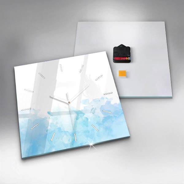 Reloj cuadrado Manchas pintadas