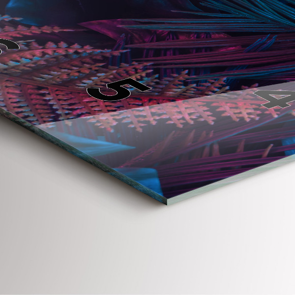 Reloj de pared cuadrado Flores exóticas