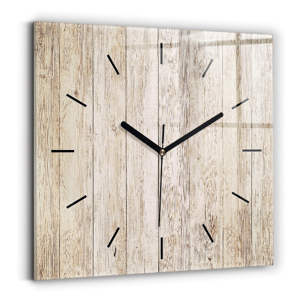Reloj cuadrado Paneles de madera