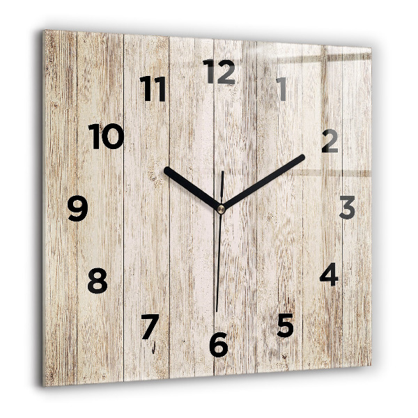 Reloj cuadrado Paneles de madera
