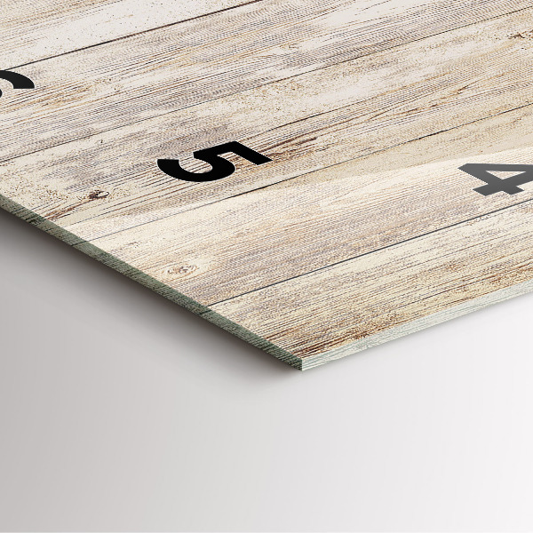 Reloj cuadrado Paneles de madera