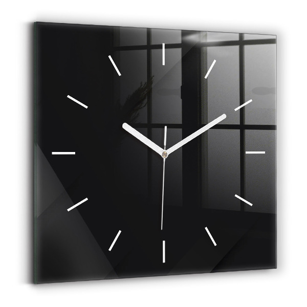 Reloj de pared cuadrado Pared oscura