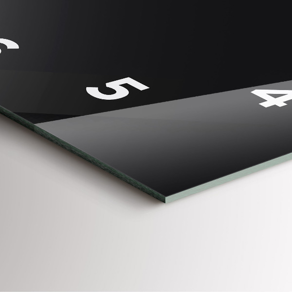 Reloj de pared cuadrado Pared oscura